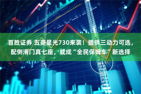 首胜证券 五菱星光730来袭！提供三动力可选，配侧滑门真七座，或成“全民保姆车”新选择