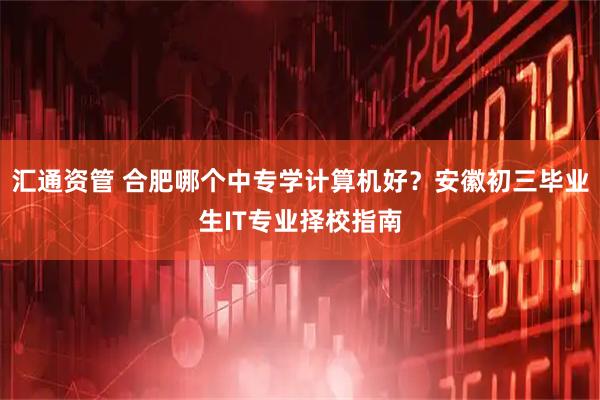 汇通资管 合肥哪个中专学计算机好？安徽初三毕业生IT专业择校指南